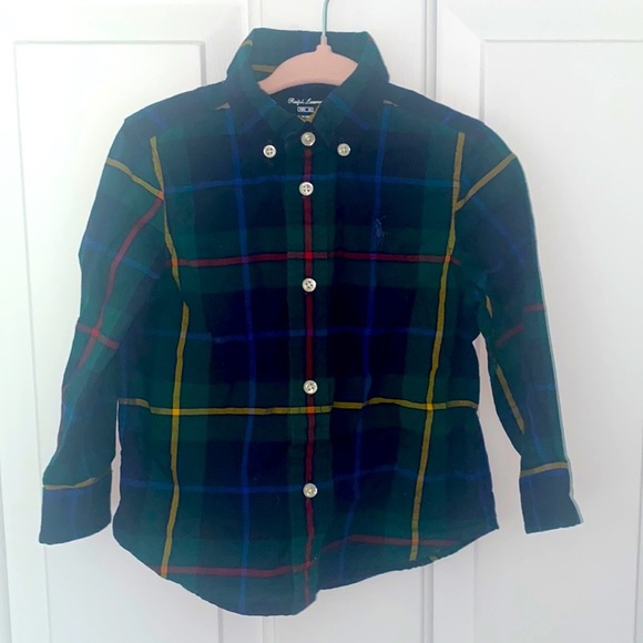 Ralph Lauren Other - Ralph Lauren Plaid Cotton Button Down Shirt Size 18 M